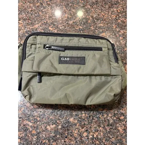 Gaozhili Olive Green Nylon Crossbody Bag-Excellent Condition - Picture 3 of 6